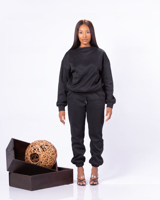 Cozy drawstring women joggers