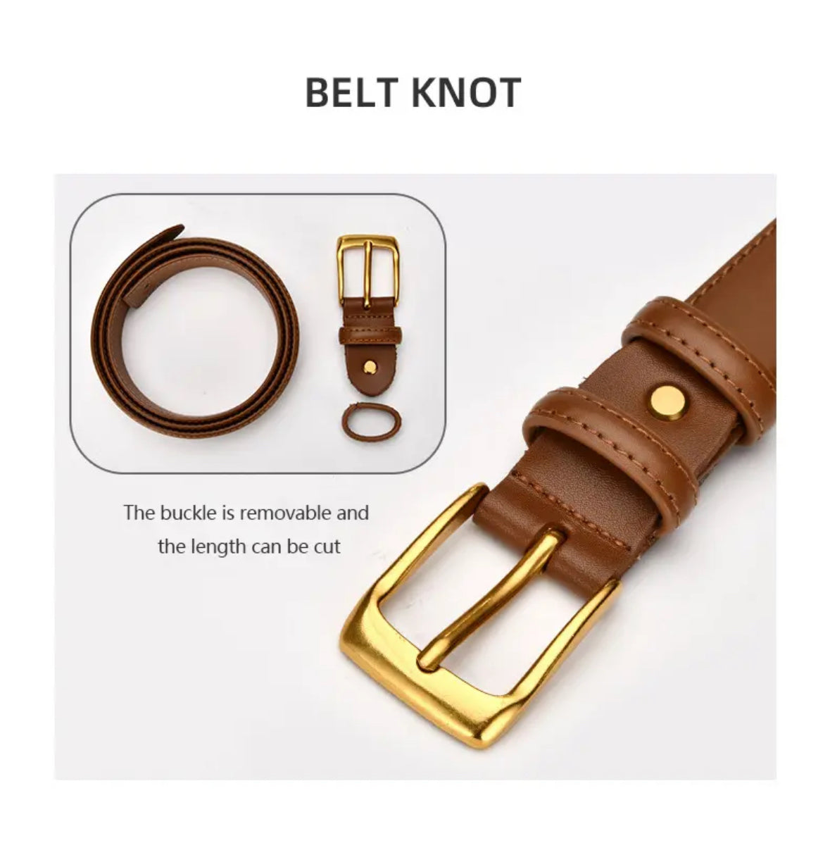 Leather belt