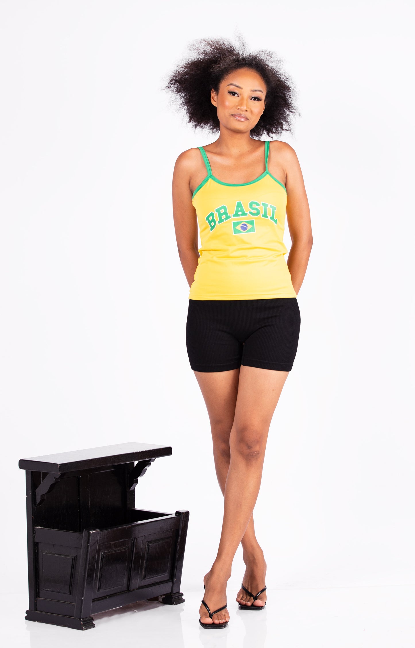 Brasil printed top