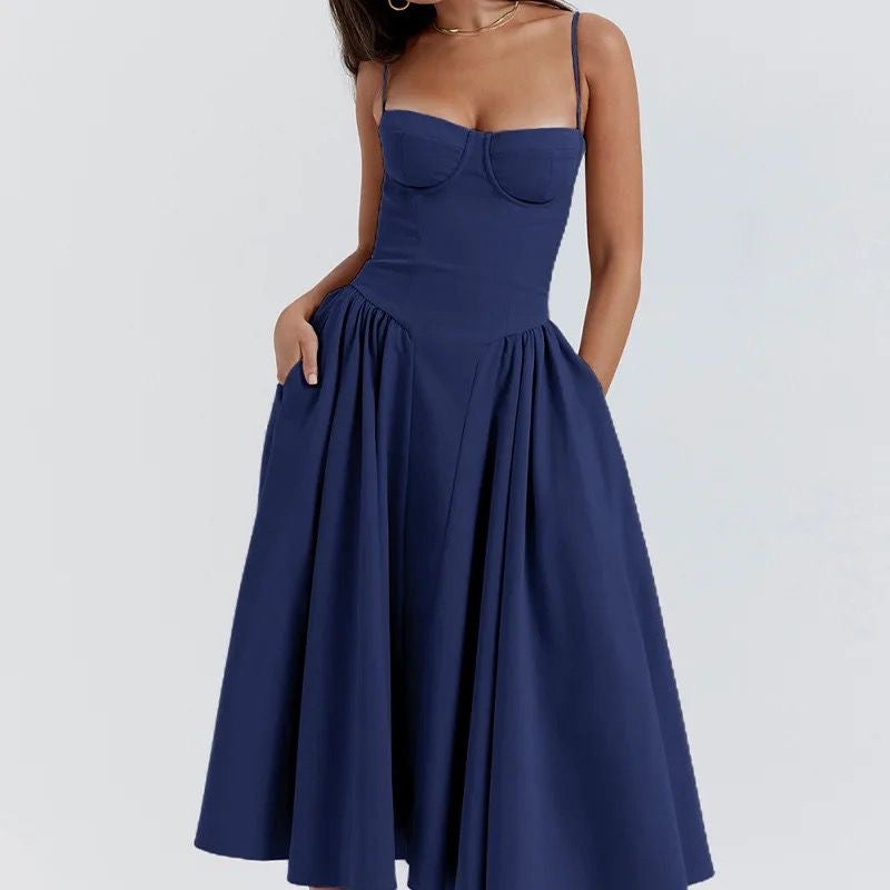 Summer bandeau sling dress