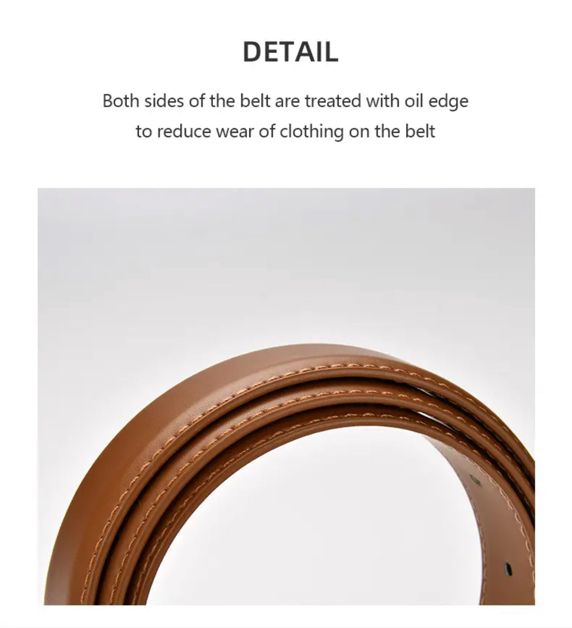 Leather belt