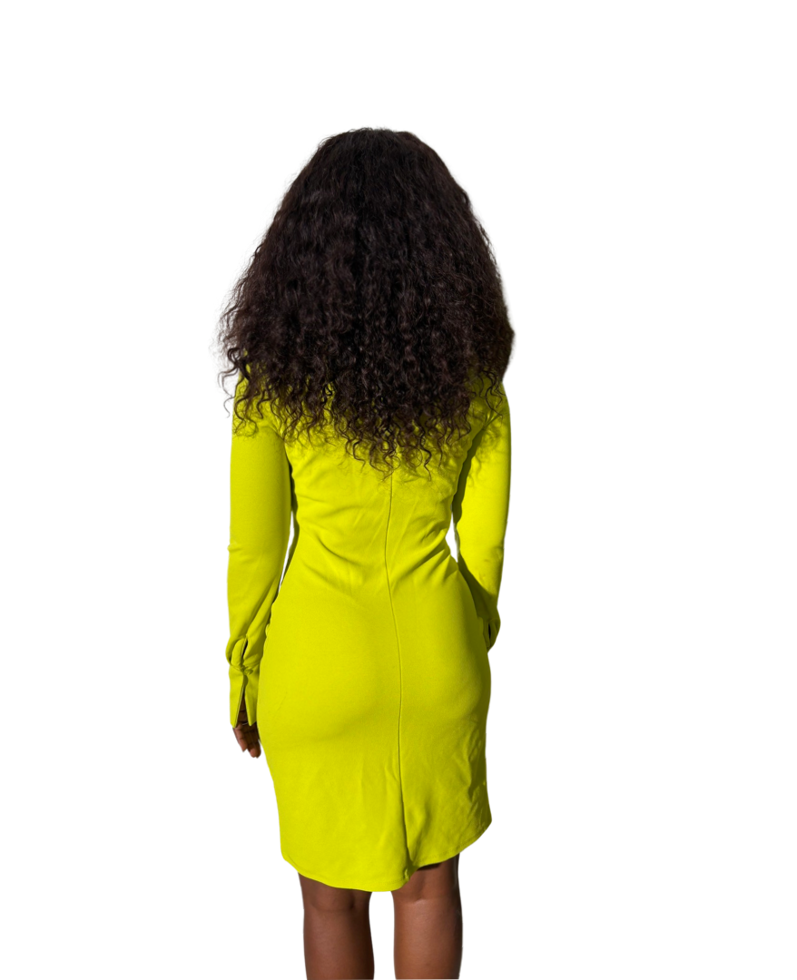 Lemonade ruched dress